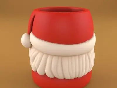 Santa Claus Planter 3D print model