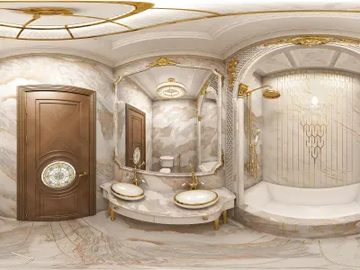 classic luxury bathroom 3D model