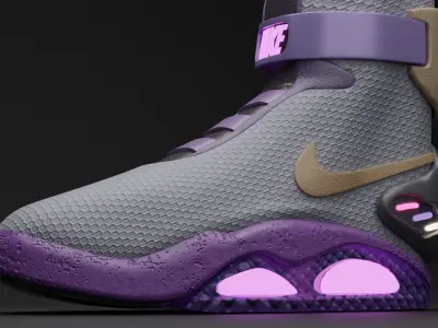 Nike air mag - Purple Edition 3D model