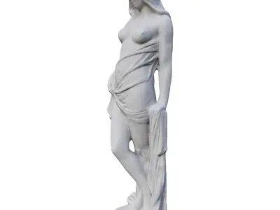 Sculpture Greek Goddess Low-poly 3D model