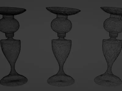 Photogrammetry Scanned Decorative Object Realistic Low-poly 3D model