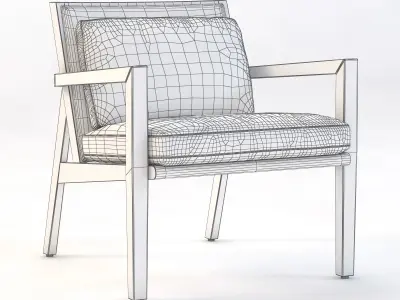Flora Lounge Chair 3D model