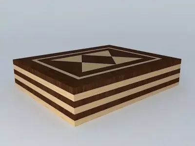 marquetry box marcheterie box box ornament decorative object Free 3D model