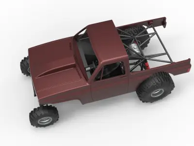 Mud dragster Version 3 Scale 1 to 25 3D print model