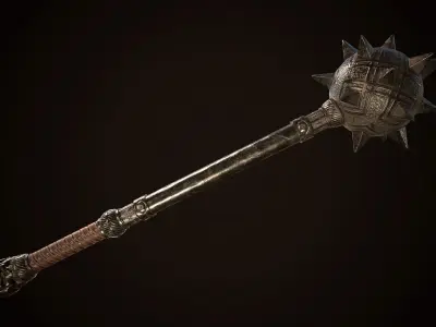 Mace 01 Low-poly 3D model