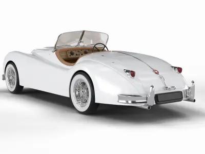 Jaguar XK140 1954 3D model