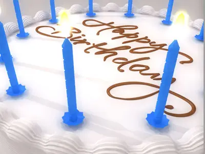 Birthday Cake 3D model