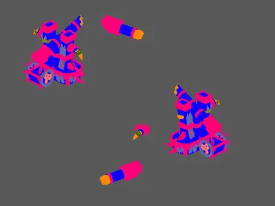 Game Steam Harbour - Damaged Crane 01 3D model