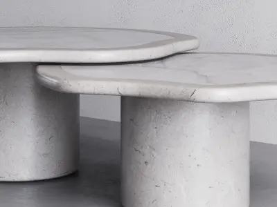 Joan Duo Onyx Coffee Table 3D model