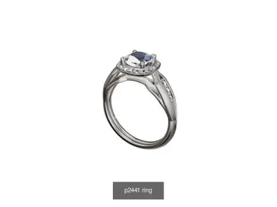 beautifull engagement ring 3D Model Pack