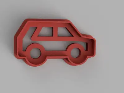 SET 5 COOKIE CUTTER 3D print model truck car wheel 3D print model