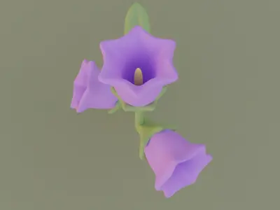 Flower bell 3D model for 3D print 3D print model