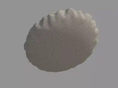 Round Cushion Pillow 3D model