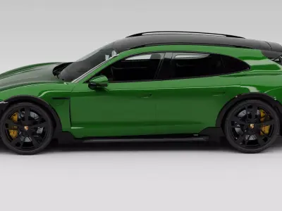 Porsche Taycan Turbo S Cross Turismo 3D model