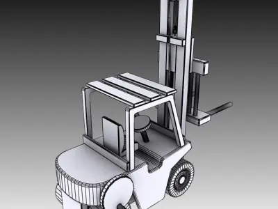 Toy Forklift 3D model