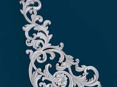 Carving wood decoration 3D print model