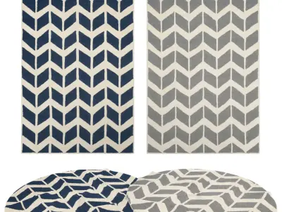 9 in 1 Rug Collection No 35 Low-poly 3D model