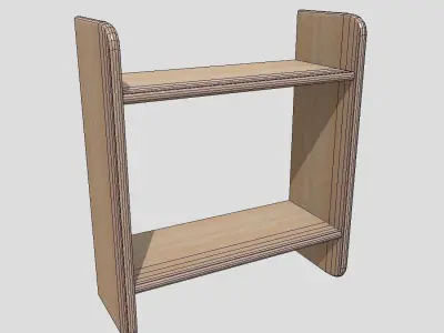 CC0 - Wall Shelf 4 Free low-poly 3D model