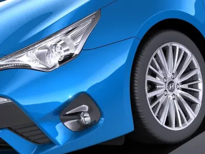 Toyota Avensis Estate 2018 VRAY 3D model