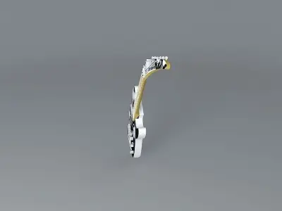 Kramer frankenstein's monster guitar Free 3D model