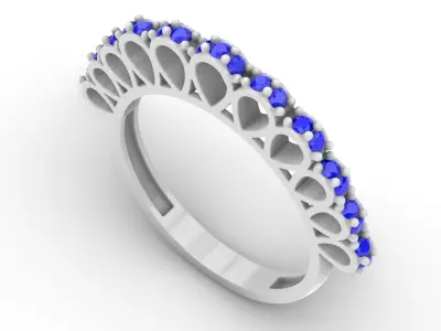 Jewelry Diamond Ring Model RG110 Free 3D print model