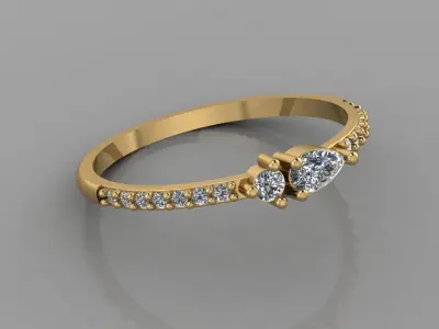 Women Ring 4 3D print model