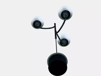 SIMRISHAMN Pendant lamp 3-armed 3D model