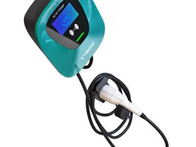 Charging station for electric vehicles Ctechi 3D model