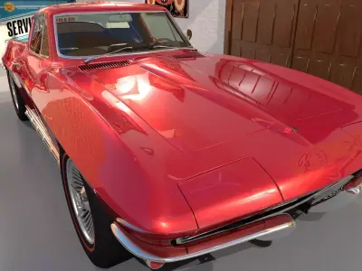 Chevrolet Corvette Stingray 1964-65 3D model