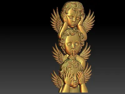 1 angel CNC Relief Model 3D print model