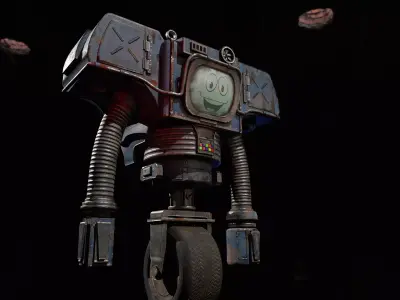 Securitron PBR Game-Ready Low-poly 3D model