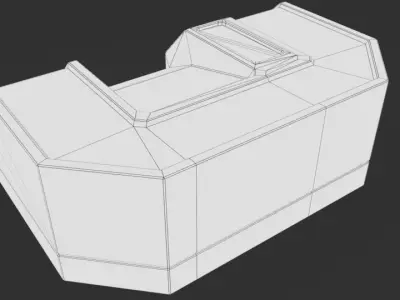Scifi First Aid Kit - Space Bunker Low-poly 3D model