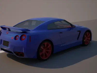 nissan GTR 3D model