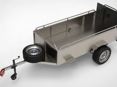  Car Trailer Free 3D model