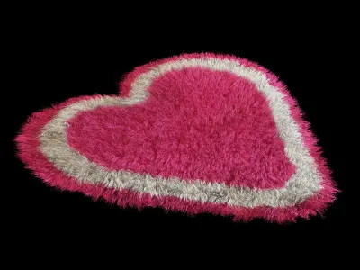Rug heart 3D model