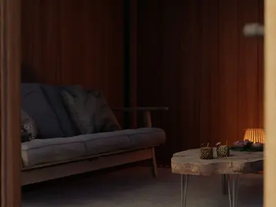 Treehouse - Blender Scene Free 3D model Free 3D model