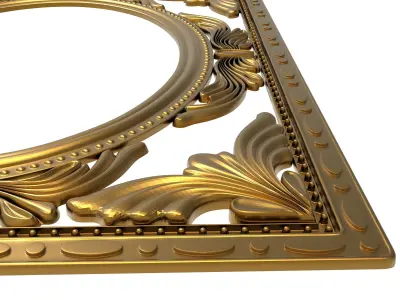 carved frame 3D model 52