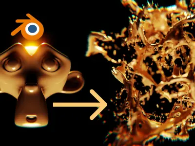 Blender 3D satisfying animation geometry node - Template 3D model