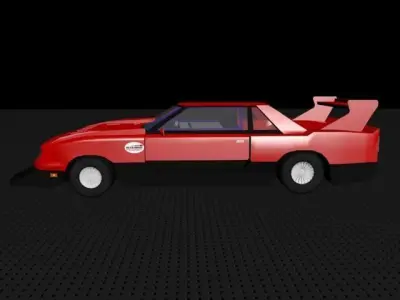 Nissan Skyline kdr30 Low-poly 3D model