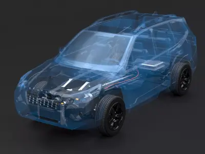 MHEV Mild-Hybrid AWD X-RAY 3D model