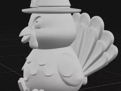 Thanksgiving Turkey 3D print model