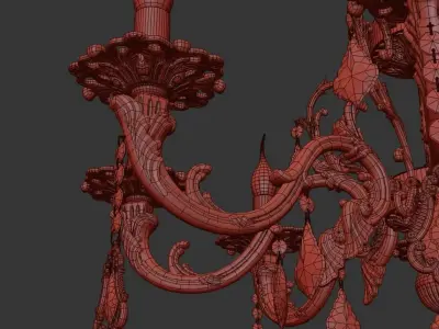 Chandelier Falcone E 1 1 8 600 CG 3D model