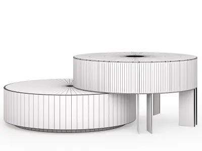 Riva Luxury Round Table 3D model