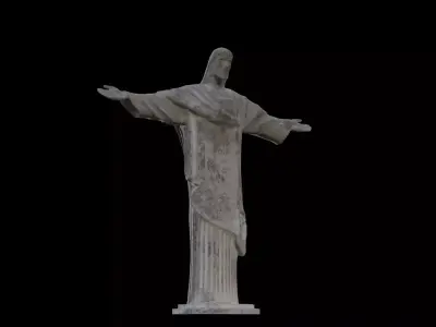 CHRIST THE REDEEMER STATUE 3D model