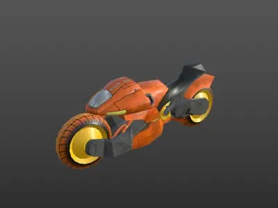 SUPER BIKE Low-poly 3D model