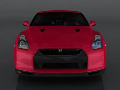 Nissan GT-R Low-poly 3D model