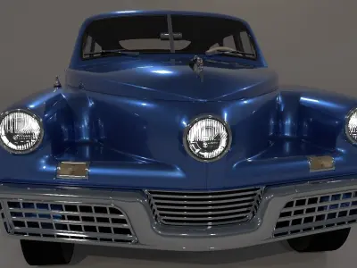Tucker Torpedo High Poly 3D model