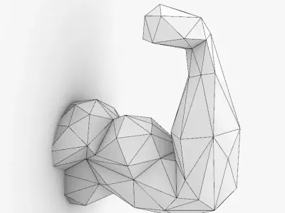 Low Poly Arm Free 3D print model