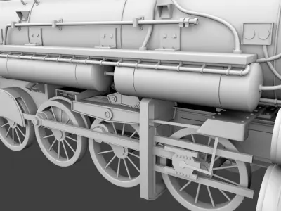 Steam Train Model Only 3D model