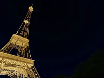 Effiel Tower - France - Paris The City of Love  Low-poly 3D model